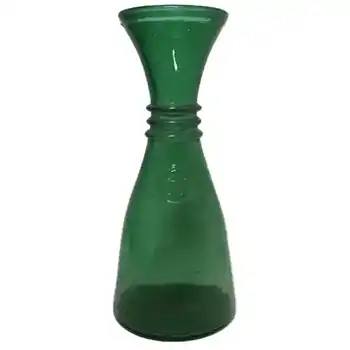 Empoli Verde Italian Green Glass Vase - Marked