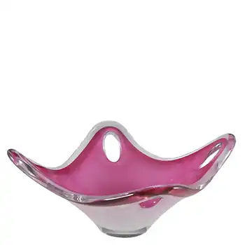Flygsfors Coquille Glass Bowl by Paul Kedelv - Signed '63
