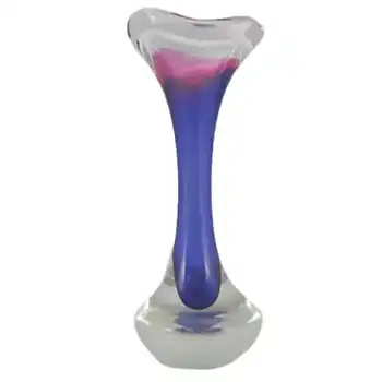 Flygsfors Signed Coquille Glass Bone Vase by Paul Kedelv