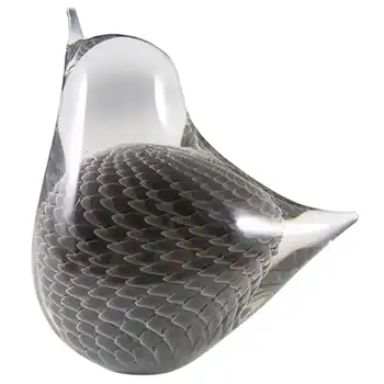 FM Konstglas / Marcolin Fumato Glass Bird #R1 - Signed