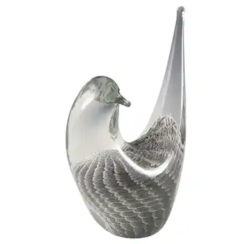 FM Konstglas/Marcolin Swedish Fumato Glass Bird - Signed