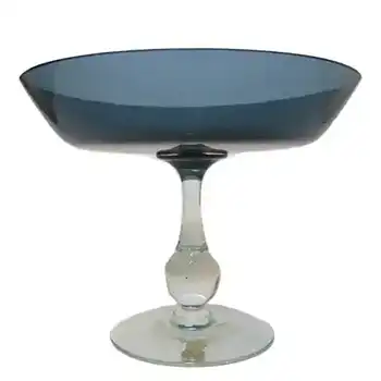 Gullaskruf Kjell Blomberg Swedish Blue Glass Bowl Labelled