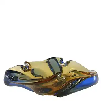Mstisov Czech Glass Pizzicato Bowl by Hana Machovská