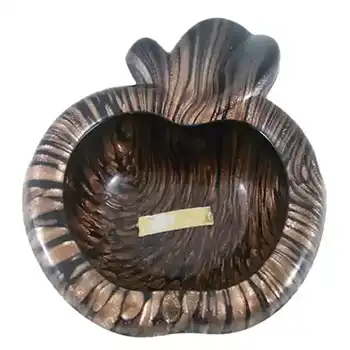 V Nason & C Murano Aventurine Glass Bowl - Labelled