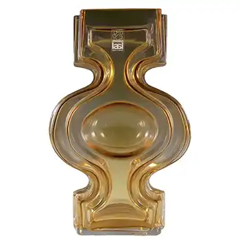 Riihimaki #1310 Riihimaen Amber Glass Helena Tynell 'Emma' Vase
