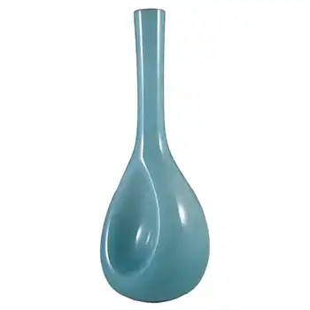 Elme Scandinavian Blue Cased Glass Vase by Gunnar Ander