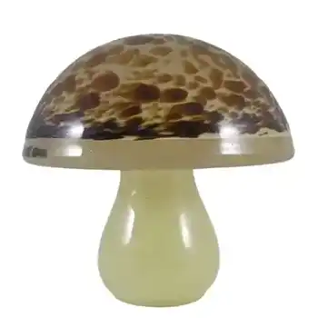 Wedgwood Speckled Glass Mushroom Paperweight RSW219 - Marked
