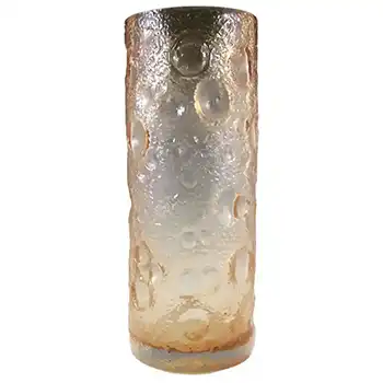 Wedgwood / Stennett-Willson Glass Textured Vase - Marked