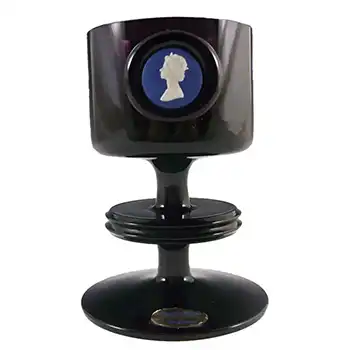 MARKED Wedgwood Amethyst Glass Sheringham Candlestick RSW13/1