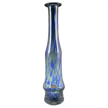 Wedgwood/Stennett-Willson Glass Speckled Vase - Label