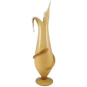 Cristalleria Fratelli Betti/Alrose Italian Empoli Glass Vase