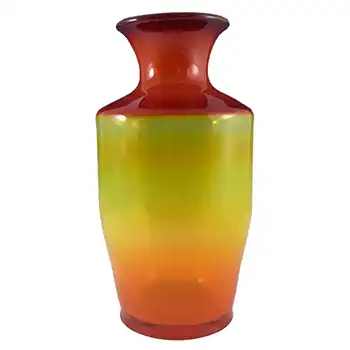 Sudety Polish Orange & Yellow Glass Vase by Zbigniew Horbowy