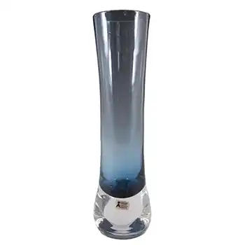Aseda Swedish Blue Glass Vase by Bo Borgstrom #4807