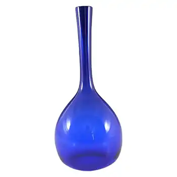 Elme Swedish/Scandinavian Blue Uncased Glass 9.5" Vase