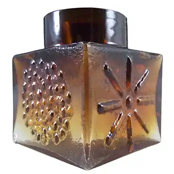 Dartington #FT2 Frank Thrower Flame Red/Amber Glass Vase