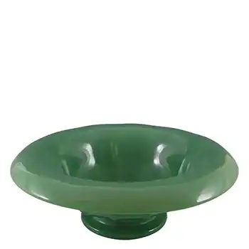 Davidson Art Deco Jade Green Glass Bowl #S/696D
