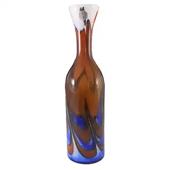 V.B. Opaline Florence Italian Empoli Glass Vase - Labelled