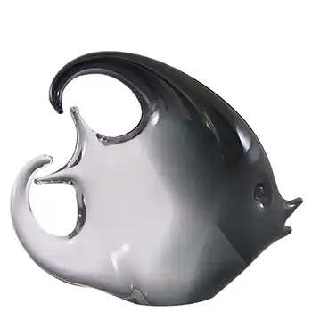 Franco Bottaro Signed Smoky Murano Glass Fish Sculpture