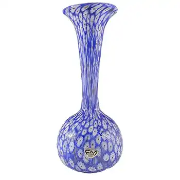 FM Konstglas/Ronneby Swedish Glass Millefiori Vase - Label