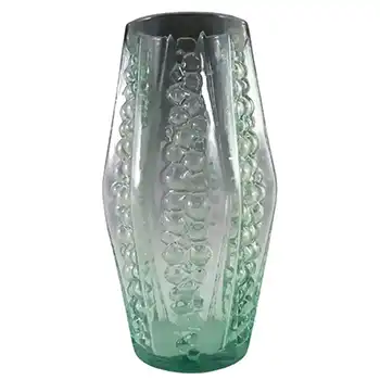Large Green Blown Glass 'Grape' Vase - Italian?