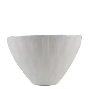 Gullaskruf White Glass 'Randi' Bowl by Lennart Andersson