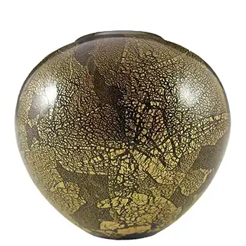 Isle of Wight Studio/Harris 'Azurene Gold' Glass Vase