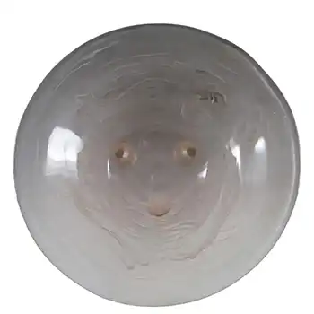 Jobling #12000 1930's Pink Art Deco Glass Koi Carp Fish Bowl