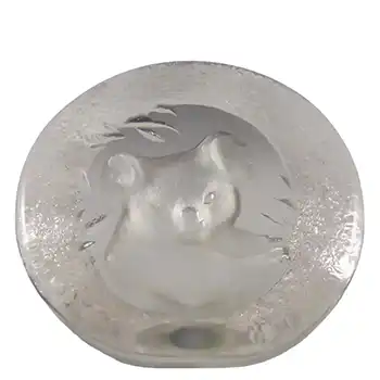 Mats Jonasson #9175 Glass Koala Bear Paperweight - Signed