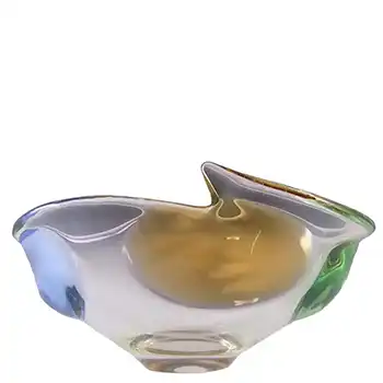 Mstisov Czech Glass Rhapsody Bowl by Frantisek Zemek