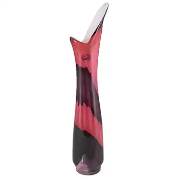 Mtarfa Organic Purple & Pink Glass Vase - Signed