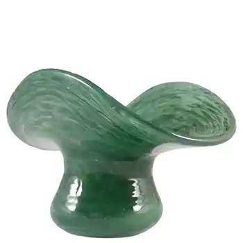 Nazeing Clouded Mottled Green Bubble Glass Posy Vase 1710