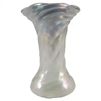 John Walsh Victorian Art Nouveau Iridescent Glass Vase