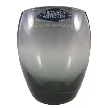 Nuutajarvi/Notsjo 'Marja' Smoky Shot Glass or Mini Vase