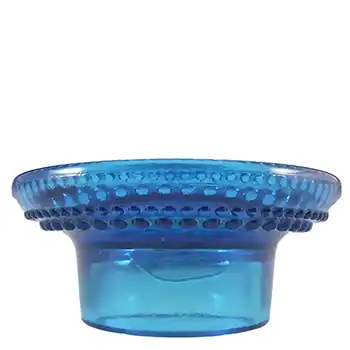 Cascade / Wood Bros Blue Glass 'Kastehelmi' Candle Holder