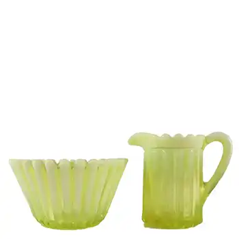 Davidson Primrose Pearline Glass 'Helen Louise' Jug & Bowl