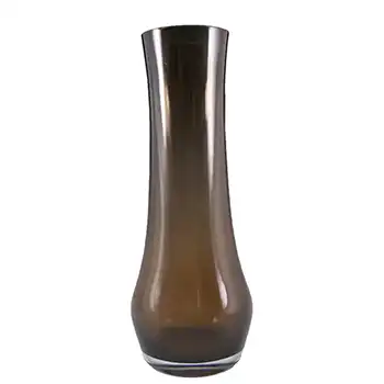 Riihimaki / Riihimaen Lasi Oy Finnish Brown Glass Vase