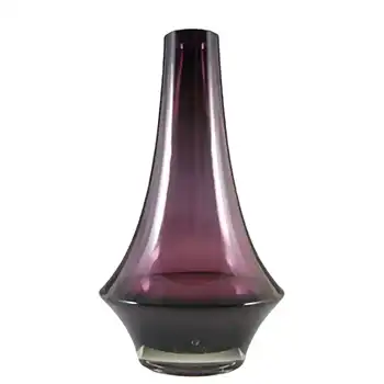 Riihimaki #1379 Riihimaen Purple Glass 8" Vase - Marked