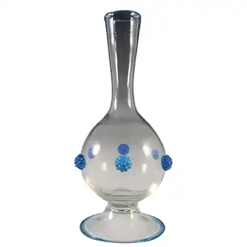 Signed Salviati Murano Venetian Blue Glass Vase
