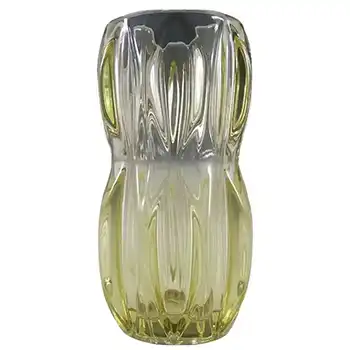 Rosice Sklo Union Yellow Glass Vase by Jan Schmid #1032