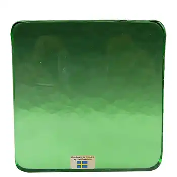 Lindshammar Swedish Green Glass Architectural Slab 