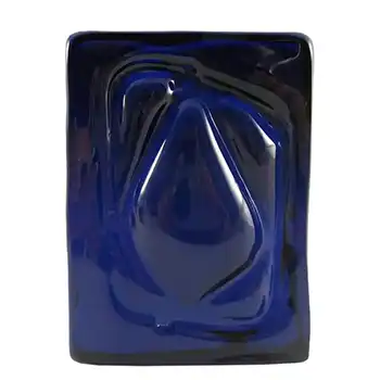 Lindshammar 1970's Swedish Blue Glass Architectural Slab