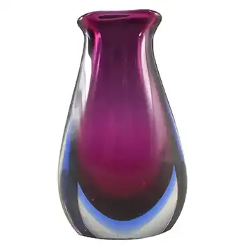 Murano/Venetian Purple & Blue Sommerso Glass Vase