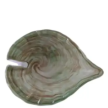 Vetro Artistico Veneziano Murano Glass Aventurine Bowl