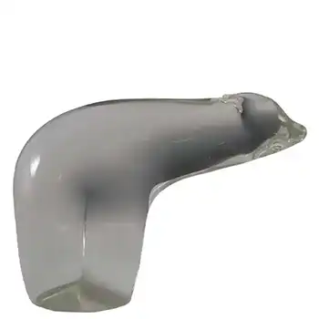 Wedgwood Clear Glass Polar Bear Paperweight RSW267