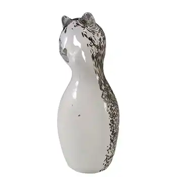 Wedgwood Brown + White Glass Cat RSW406 or SG440