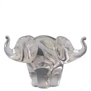 RARE Wedgwood Glass Three Headed Elephant Ring Stand RSW900