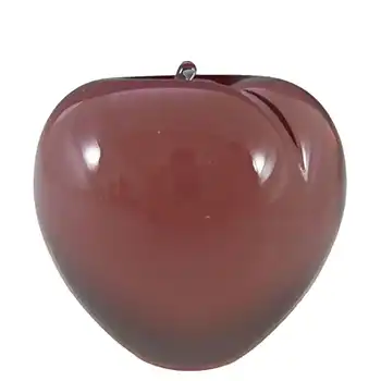 Wedgwood Lilac Glass Apple Paperweight RSW230 - Marked