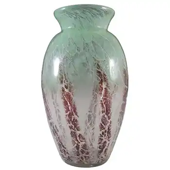 WMF Ikora 1930's Art Deco German Green Glass Vase