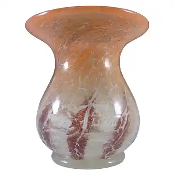 WMF Ikora 1930's Art Deco German Orange Glass Vase