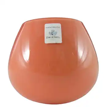 Schott Zwiesel German Orange Glass Vase/Candlestick